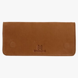 GHANCHE Nubuck Leather Glasses Cover (Golden Brown) GH-GC-03