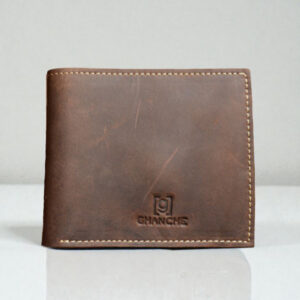 GHANCHE Bifold Vintage Leather Wallet (Dark Brown) GH-BFL-12