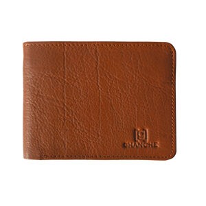 GHANCHE Textured Leather Bifold Wallet (Light Brown) GH-BFL-09