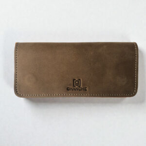 GHANCHE Leather Glasses Cover (Wood Brown) GH-GC-02