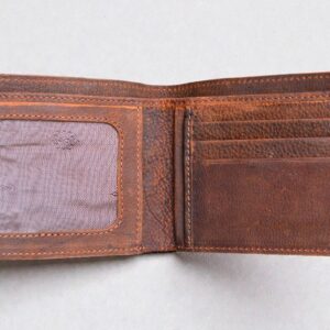 Ghanche Bifold Vintage Leather Wallet (Bluish Brown) GH-BFL-04