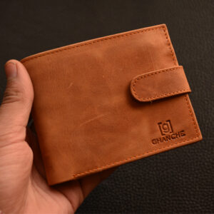 GHANCHE Trifold Leather Wallet (Almond Brown) GH-TFL-02