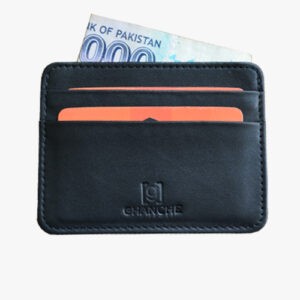 GHANCHE Sleek Leather Card Holder (Black) GH-SLK-10
