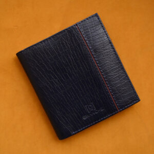 GHANCHE Bifold Leather Wallet (Blue) GH-BFL-14