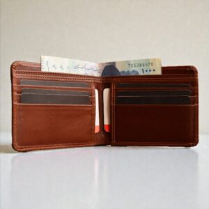 Ghanche Bifold Leather Wallet (Mustard Brown) GH-BFL-06