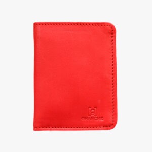 Super Slim Wallet with inside Button (Shocking Red) GH-SLMB-01