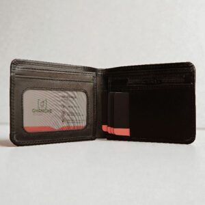 Ghanche Bifold Leather Wallet (Black Shine) GH-BFL-05