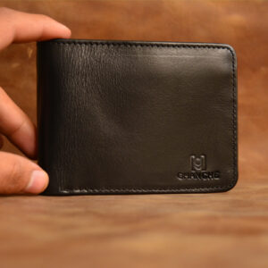 Ghanche Bifold Leather Wallet (Black Shine) GH-BFL-05