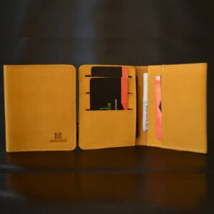 GHANCHE Super slim Leather Wallet OP (Mustard Yellow) GH-SLMP-02