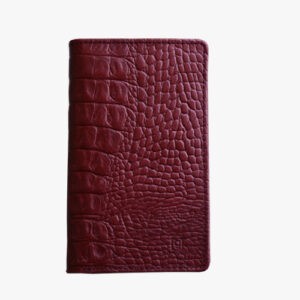 GHANCHE Leather Continental Wallet (Crocodile Red) GH-CW-01