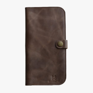 GHANCHE Leather Mobile Pouch & Wallet (Textured Brown) GH-MP-02
