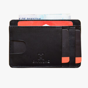 GHANCHE Executive Leather Sleek Card Case (Black) GH-ESLK-01