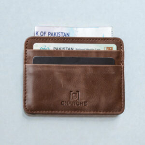 GHANCHE Sleek Leather Card Holder (Coffee Brown) GH-SLK-06